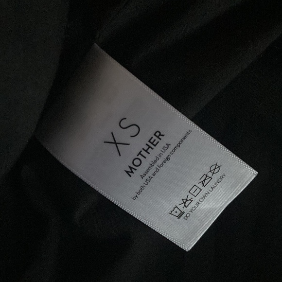 Mother Denim Friday Night Freestyle Metallic Silver Coated Moto Jacket XS - Picture 11 of 12